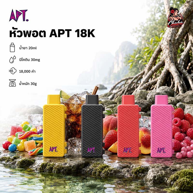 หัว APT 18000 Puffs หน้าปก