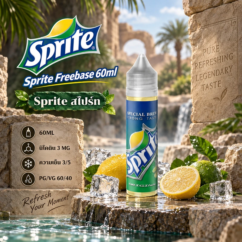 Sprite Freebase 60ml Nic3 Sprite - สไปรท์