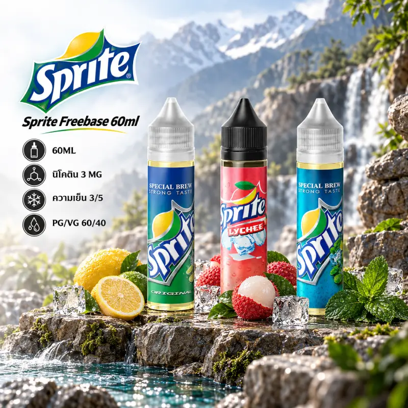 Sprite Freebase 60ml Nic3 น้ำยาฟรีเบส SPRITE