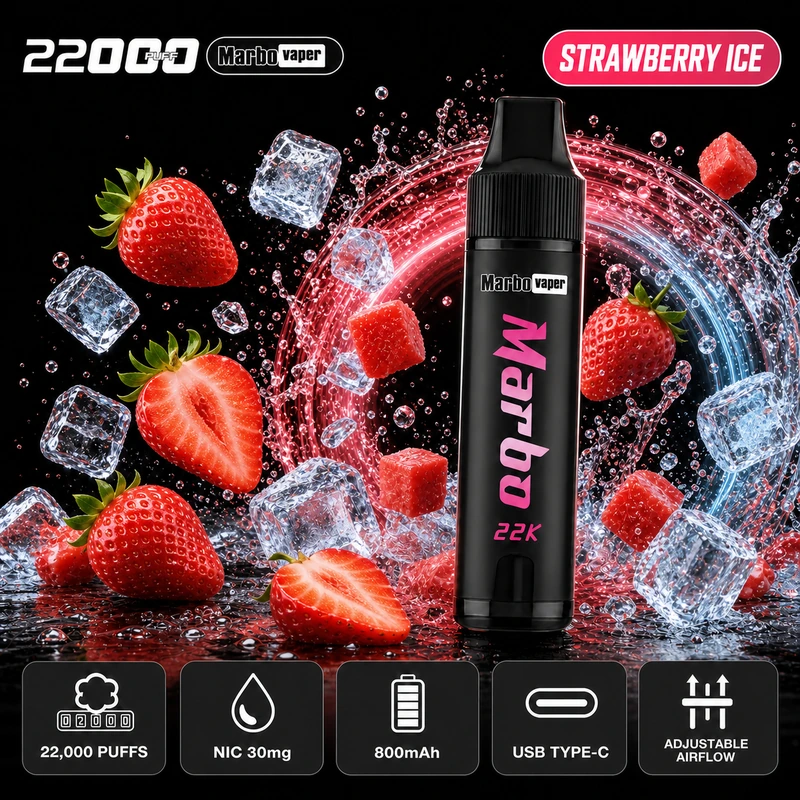 Marbo Vaper 22K Strawberry Ice - สตรอว์เบอร์รี่เย็น