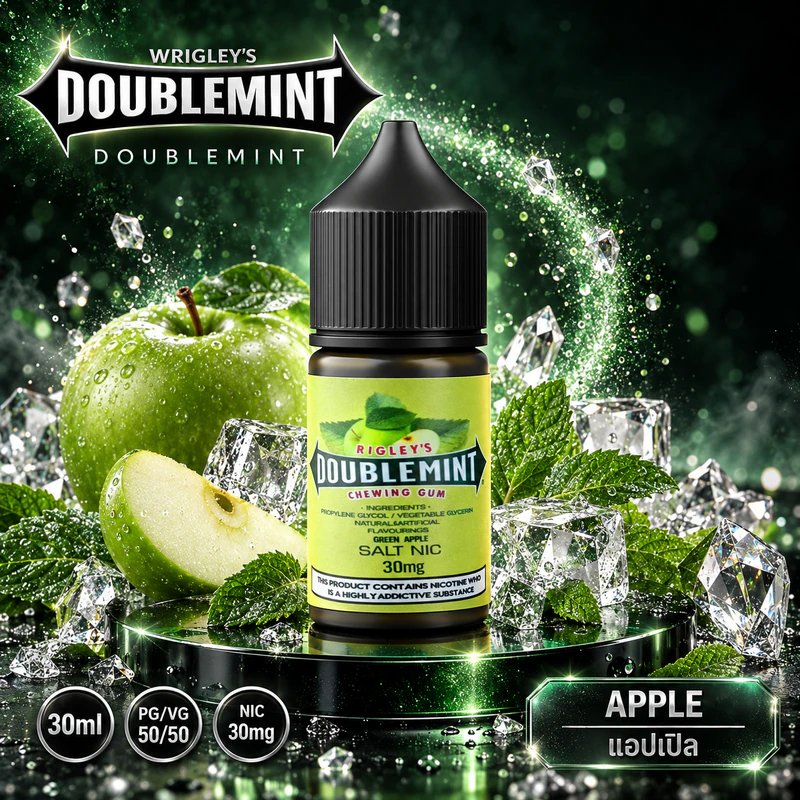 DOUBLEMINT Salt Nic Apple Nic30 กลิ่นแอปเปิ้ล