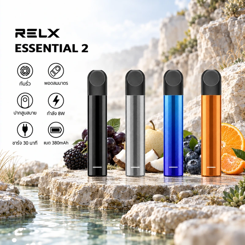 RELX Essential 2 Pod Device พอตเปลี่ยนหัว RELX รูปหน้าปก