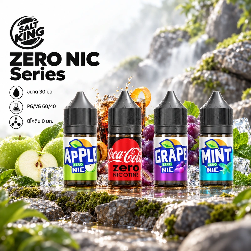 ZERO NIC Series 30ml SALTKING Nic0 ภาพหน้าปก