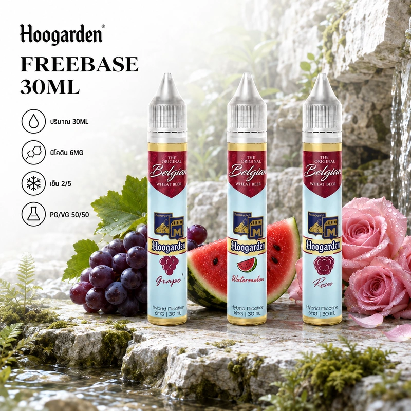 Hoogarden Freebase 30ml Nic6 น้ำยาฟรีเบส HOOGARDEN