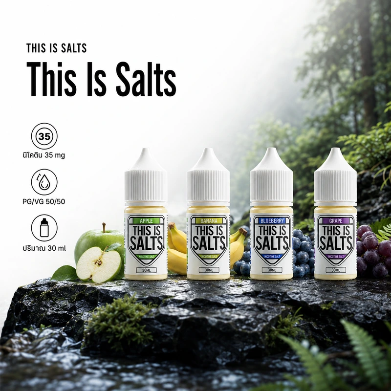 This Is Salts Salt Nic 30ml Nic35 น้ำยาพอต 13 กลิ่น