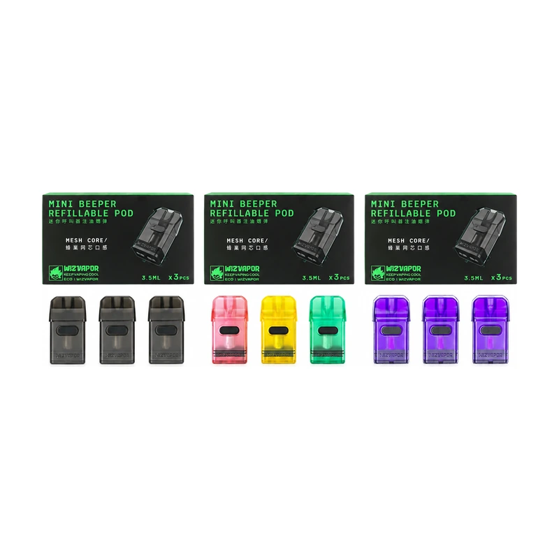 หัวคอยล์ Wizvapor Mini Beeper Replacement Pod 3 ชิ้น/แพ็ค [ แท้ ]