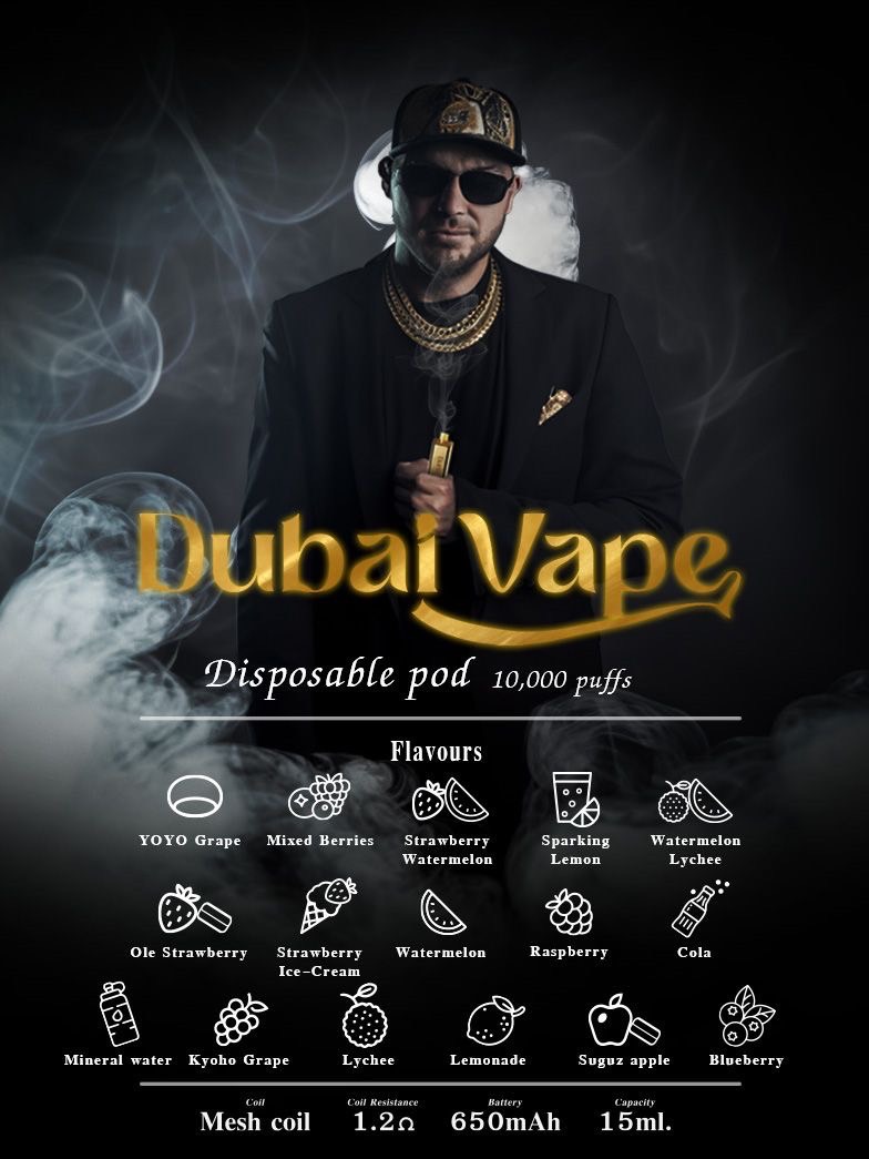 Dubai Vape 10000 Puffs ภาพข้อมูลสินค้า 3