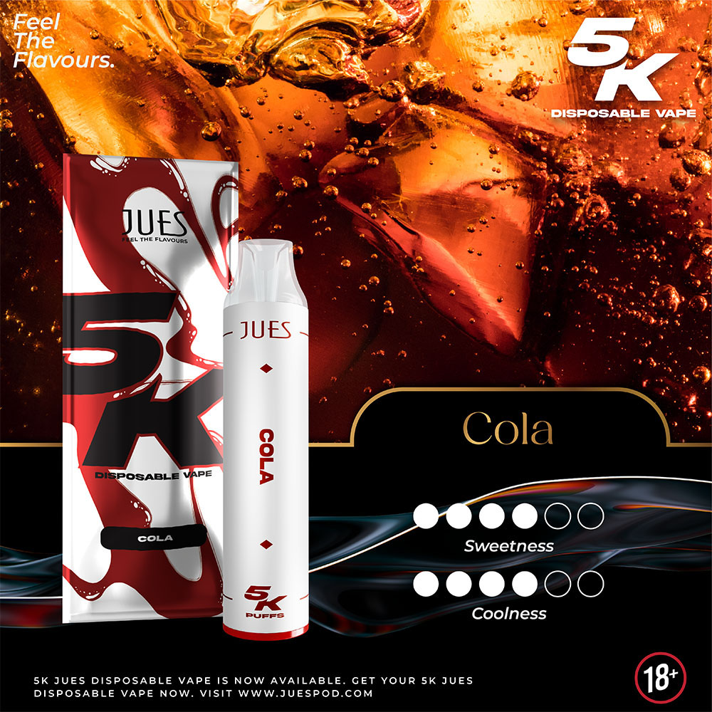 JUES 5000 Puffs กลิ่น Cola - โคล่า