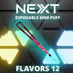 NEXT 6000 Puffs ตัวเครื่องและสายคล้องคอ