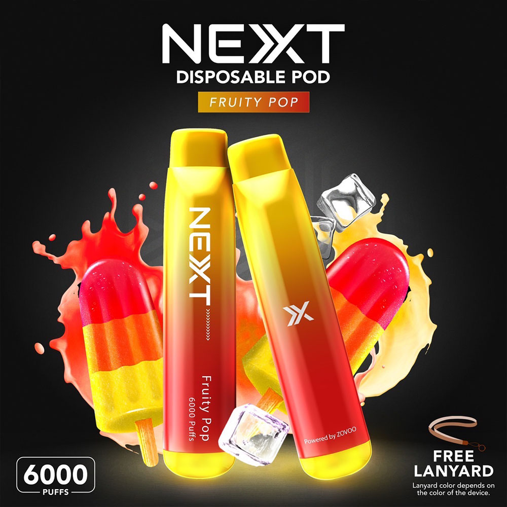 NEXT 6000 Puffs Fruity Pop ไอศกรีมผลไม้