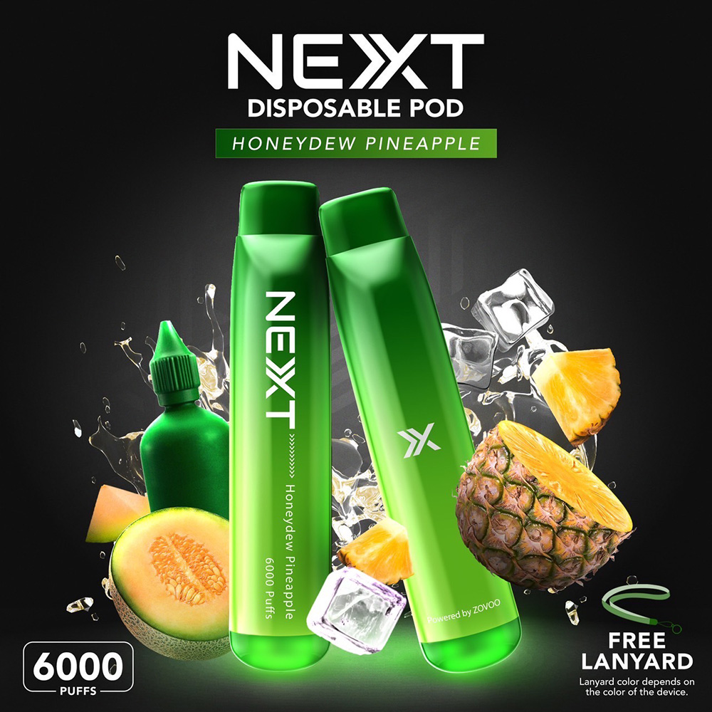 NEXT 6000 Puffs Honeydew Pineapple ฮันนี่ดิวสับปะรด