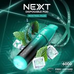 NEXT 6000 Puffs Menthol Plus เมนทอลพลัส