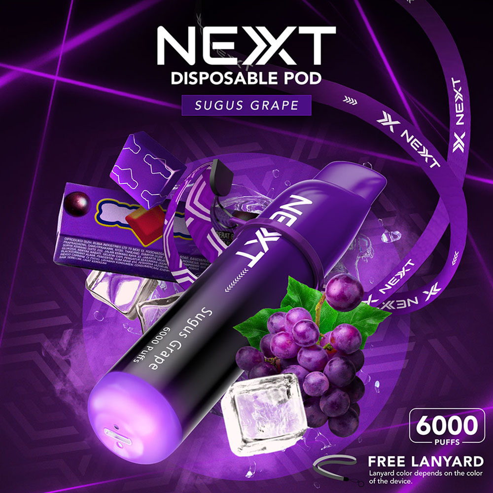 NEXT 6000 Puffs Sugus Grape ซูกัสองุ่น