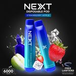 NEXT 6000 Puffs Strawberry Apple สตรอว์เบอร์รี่แอปเปิล