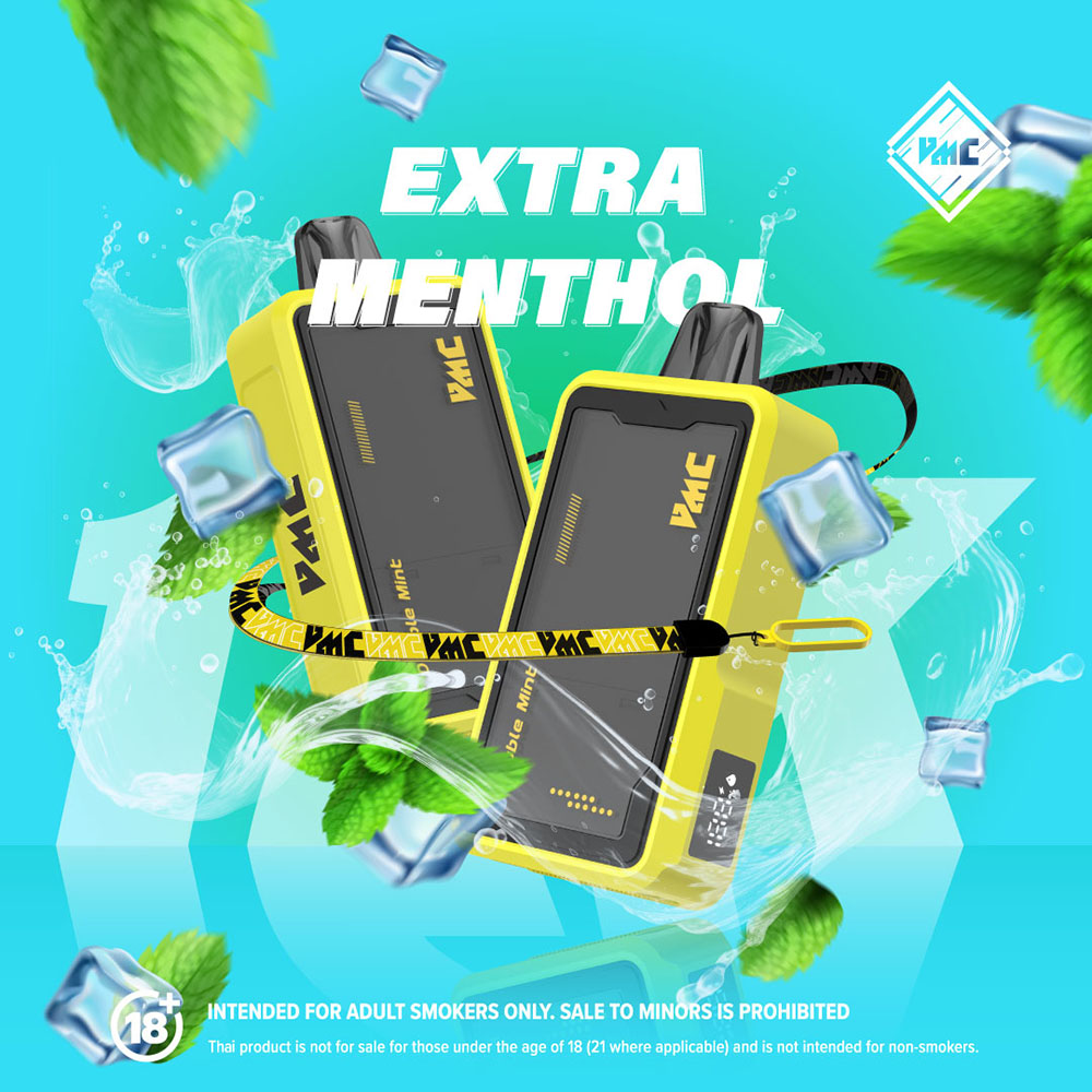 VMC 12000 Puffs Extra Menthol เอ็กซ์ตร้าเมนทอล