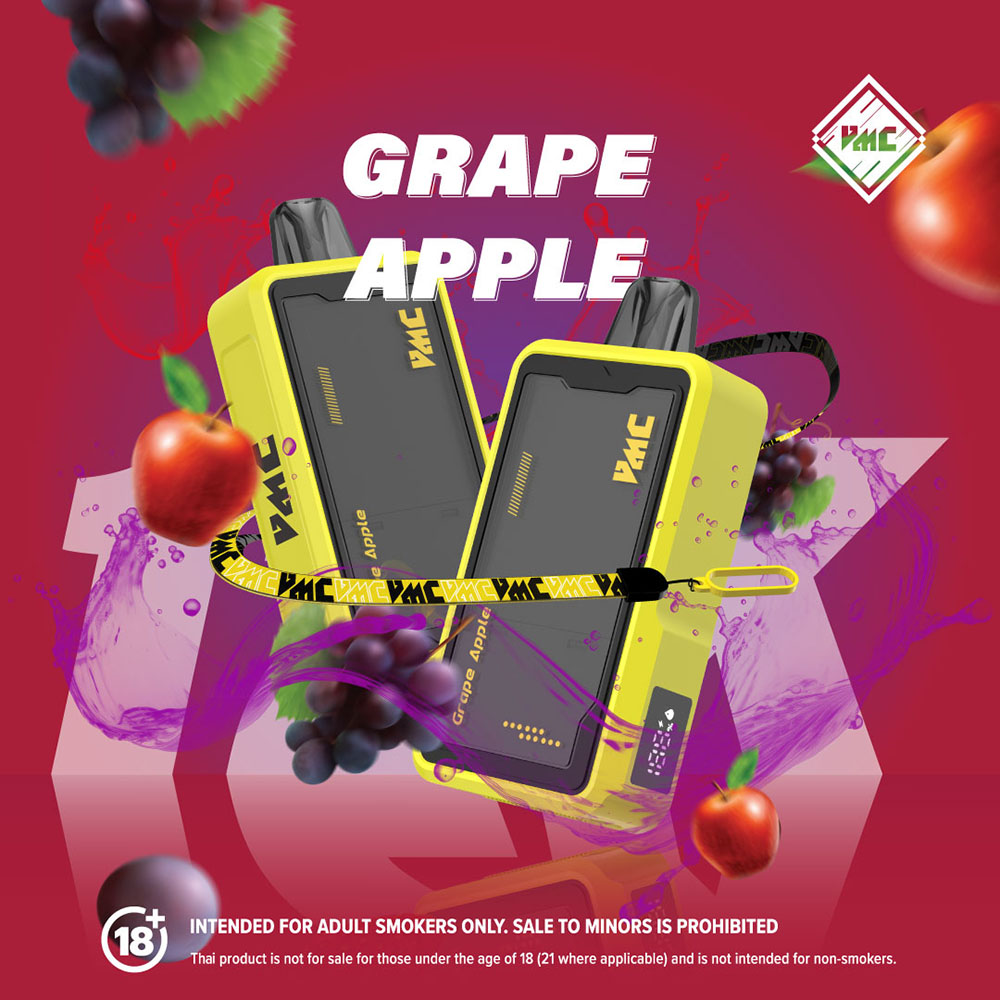 VMC 12000 Puffs Grape Apple องุ่นแอปเปิล