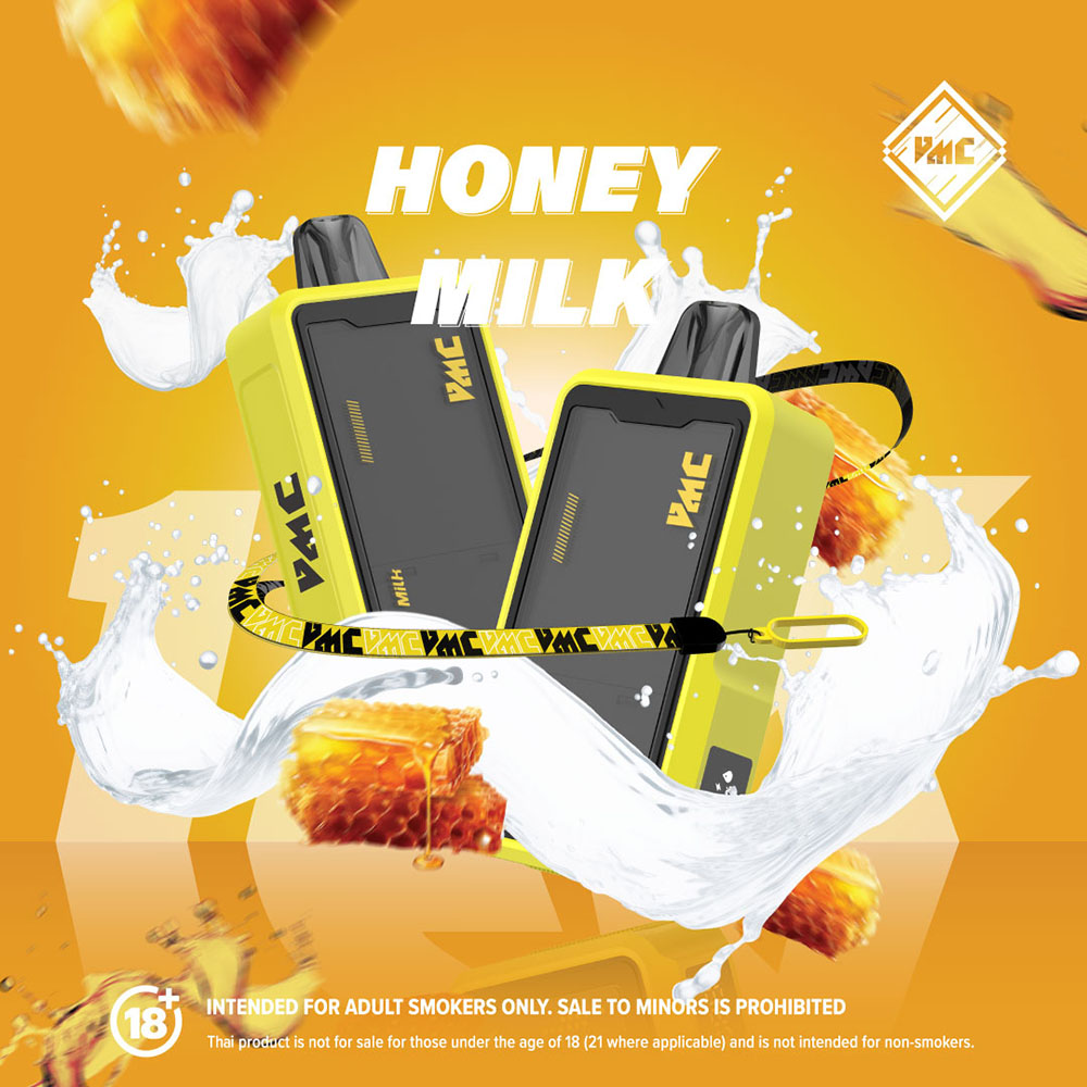 VMC 12000 Puffs Honey Milk นมน้ำผึ้ง