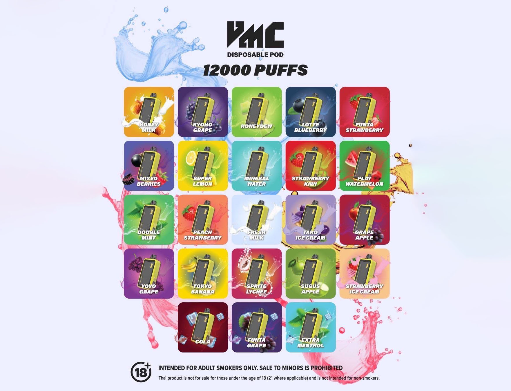 VMC 12000 Puffs อินโฟจุดเด่น