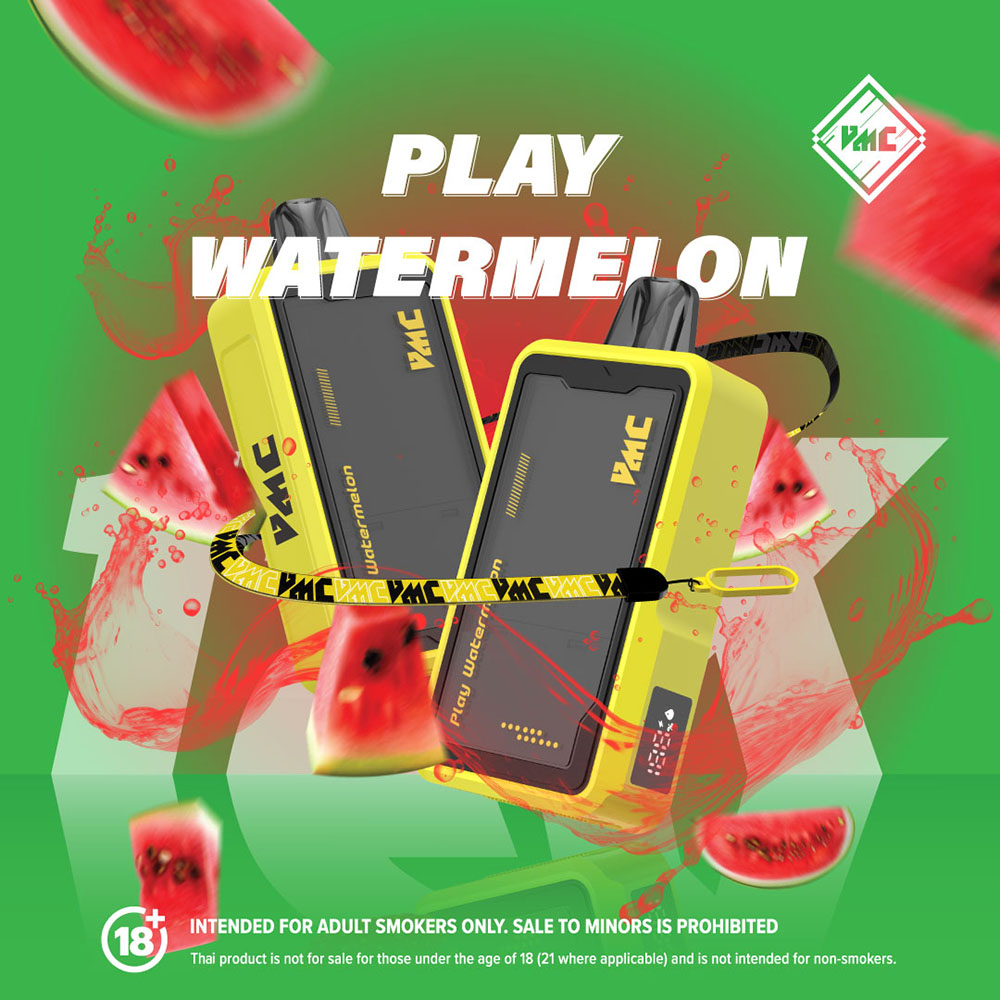 VMC 12000 Puffs Play Watermelon ลูกอมแตงโม