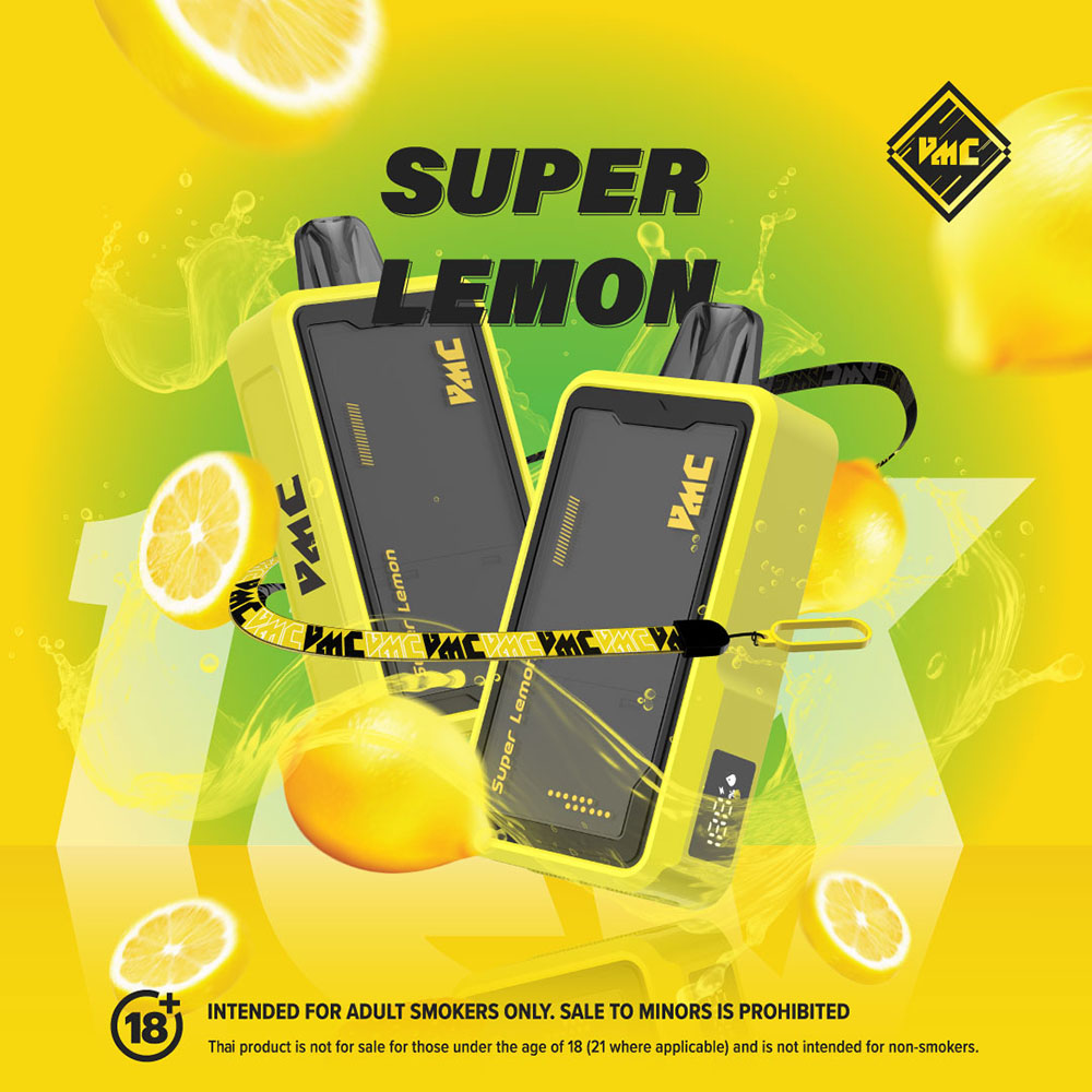 VMC 12000 Puffs Super Lemon ซูเปอร์เลมอน