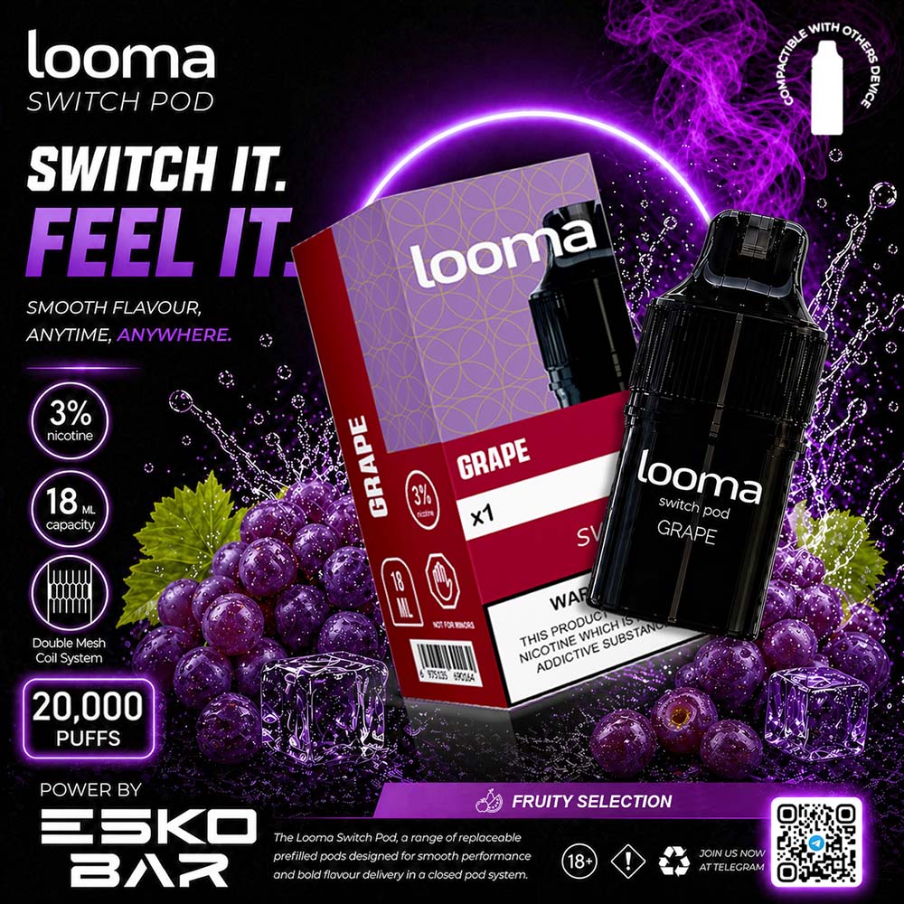 Looma Switch Pod 20K Grape - องุ่น