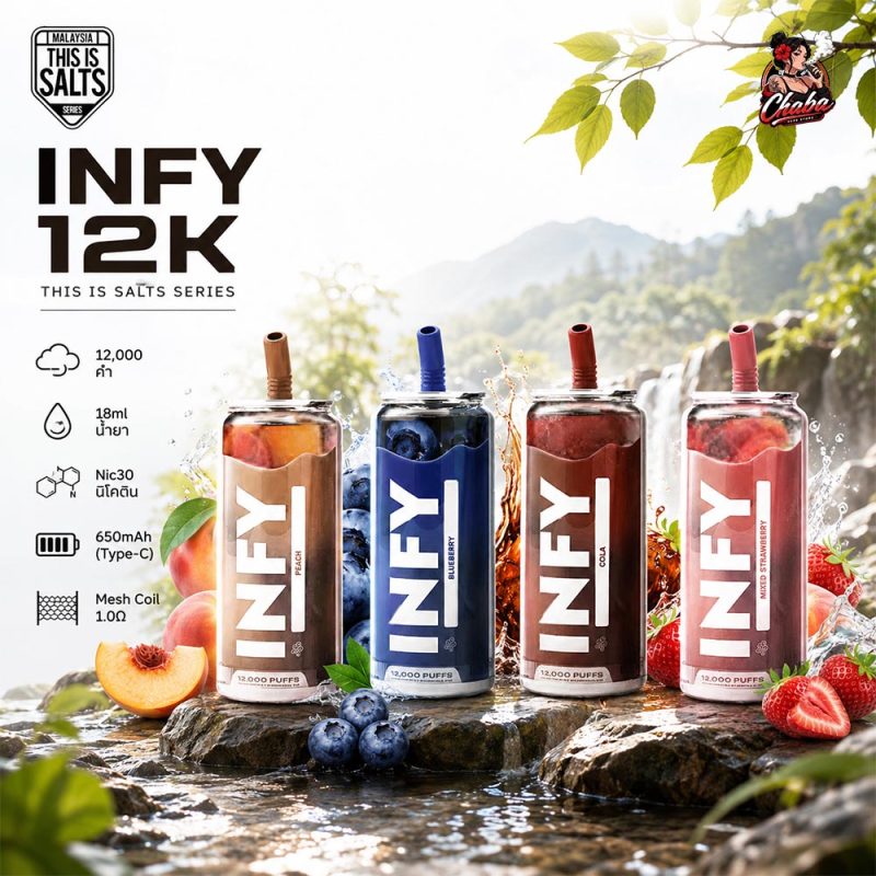 INFY 12000 Puffs INFY 12K by THIS IS SALTS พอตใช้แล้วทิ้ง