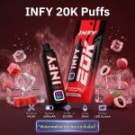 INFY 20K Puffs เป็นพอตใช้แล้วทิ้งชาร์จได้ที่เหมาะกับคนอยากได้เครื่องเดียวใช้งานยาว