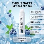 INFY BAR PRO 20000 Puffs จาก THIS IS SALTS เป็นพอตใช้แล้วทิ้งชาร์จได้ที่เน้นใช้งานง่าย กลิ่นชัด และอยู่ได้นาน