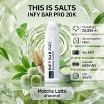 INFY BAR PRO 20000 Puffs จาก THIS IS SALTS เป็นพอตใช้แล้วทิ้งชาร์จได้ที่เน้นใช้งานง่าย กลิ่นชัด และอยู่ได้นาน