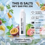 INFY BAR PRO 20000 Puffs จาก THIS IS SALTS เป็นพอตใช้แล้วทิ้งชาร์จได้ที่เน้นใช้งานง่าย กลิ่นชัด และอยู่ได้นาน