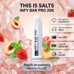 INFY BAR PRO 20000 Puffs จาก THIS IS SALTS เป็นพอตใช้แล้วทิ้งชาร์จได้ที่เน้นใช้งานง่าย กลิ่นชัด และอยู่ได้นาน