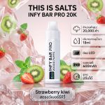 INFY BAR PRO 20000 Puffs จาก THIS IS SALTS เป็นพอตใช้แล้วทิ้งชาร์จได้ที่เน้นใช้งานง่าย กลิ่นชัด และอยู่ได้นาน