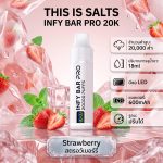 INFY BAR PRO 20000 Puffs จาก THIS IS SALTS เป็นพอตใช้แล้วทิ้งชาร์จได้ที่เน้นใช้งานง่าย กลิ่นชัด และอยู่ได้นาน