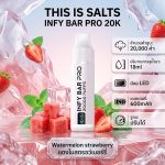 INFY BAR PRO 20000 Puffs จาก THIS IS SALTS เป็นพอตใช้แล้วทิ้งชาร์จได้ที่เน้นใช้งานง่าย กลิ่นชัด และอยู่ได้นาน