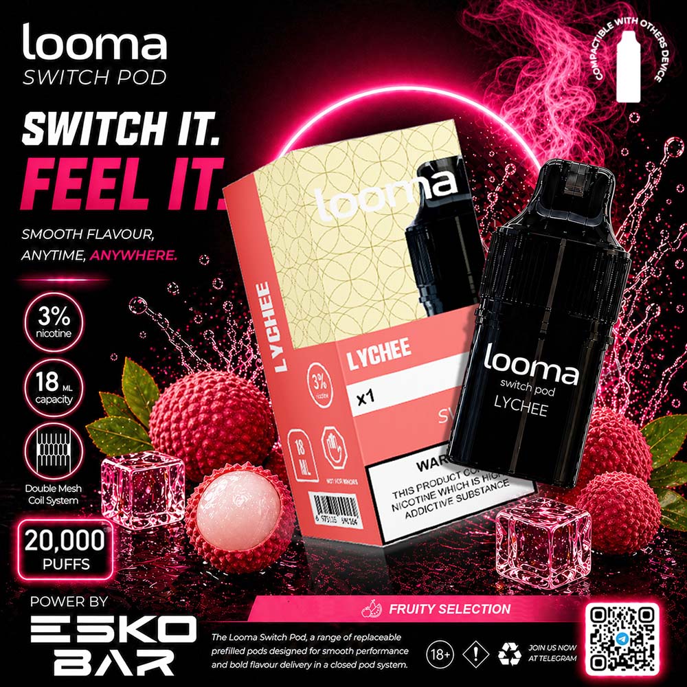 Looma Switch Pod 20K Lychee - ลิ้นจี่