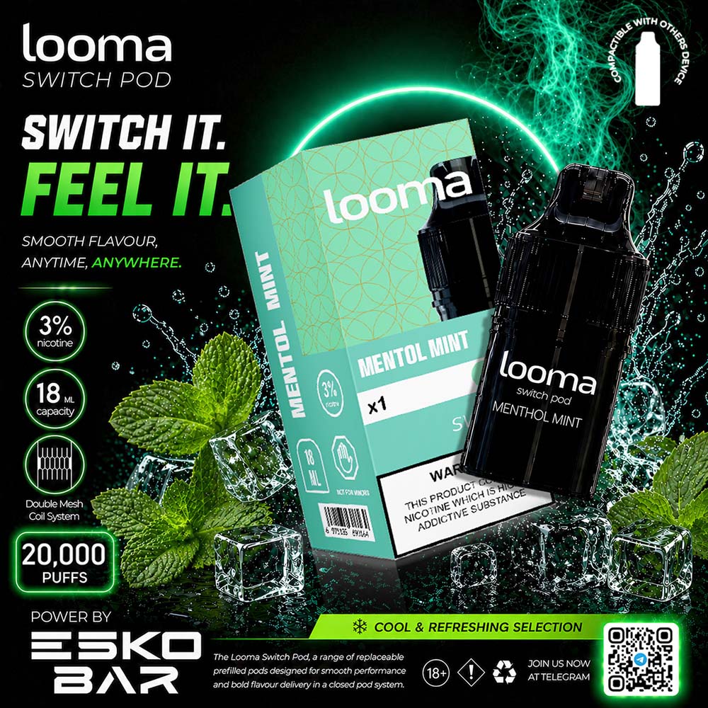 Looma Switch Pod 20K Menthol Mint - เมนทอลมิ้นต์