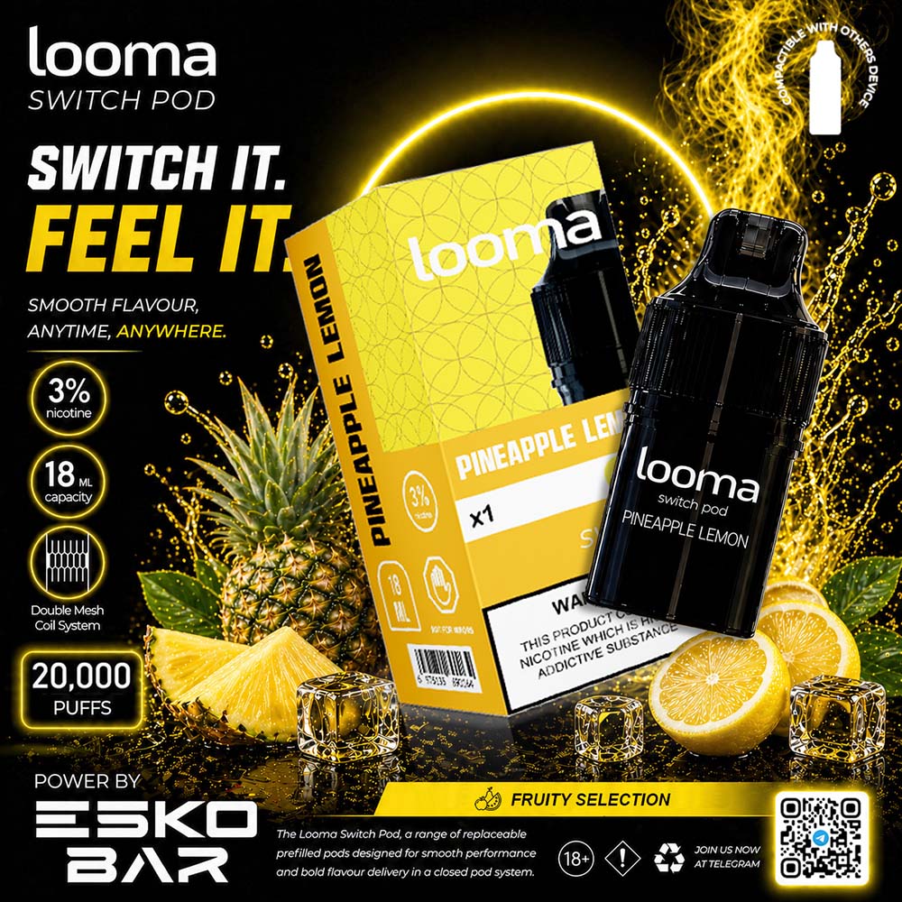 Looma Switch Pod 20K Pineapple Lemon - สับปะรดเลมอน