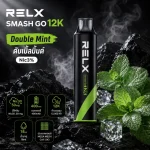 RELX SMASH GO 12K กลิ่น Double Mint ดับเบิ้ลมิ้นต์ Nic3%