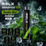 RELX SMASH GO 12K กลิ่น Double Mint ดับเบิ้ลมิ้นต์ Nic5%