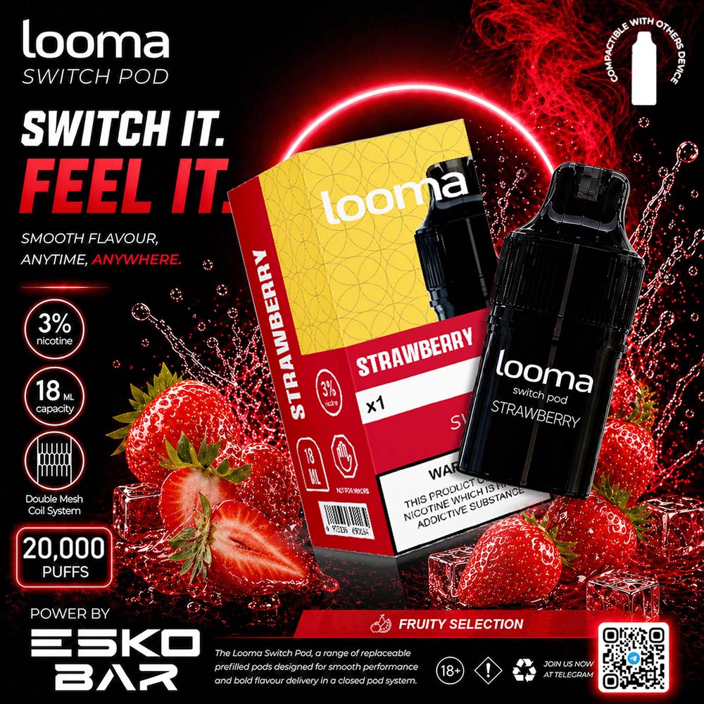 Looma Switch Pod 20K Strawberry - สตรอว์เบอร์รี่