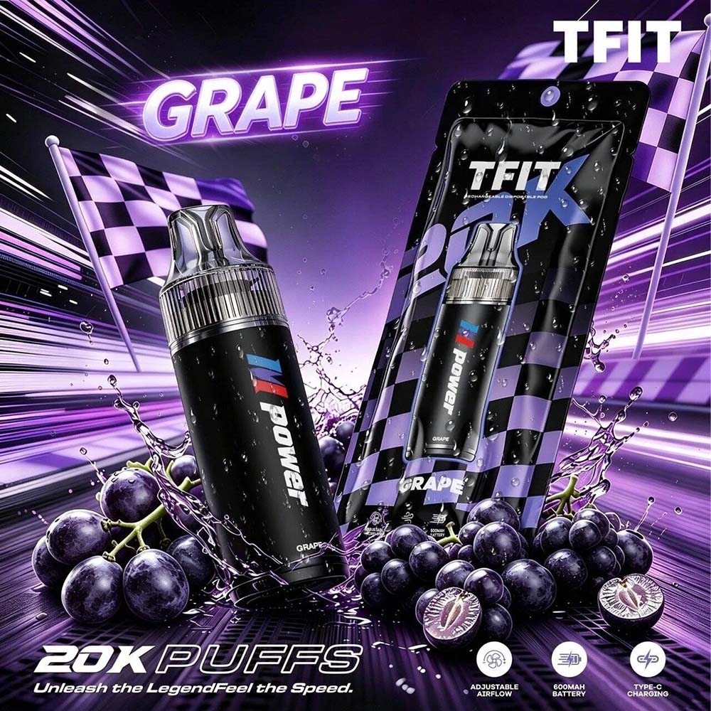 TFIT M Power 20K พอตใช้แล้วทิ้ง 20,000 คำ ปรับรูลมได้