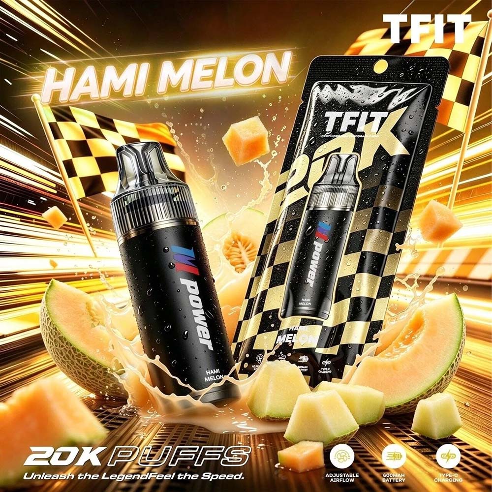 TFIT M Power 20K พอตใช้แล้วทิ้ง 20,000 คำ ปรับรูลมได้