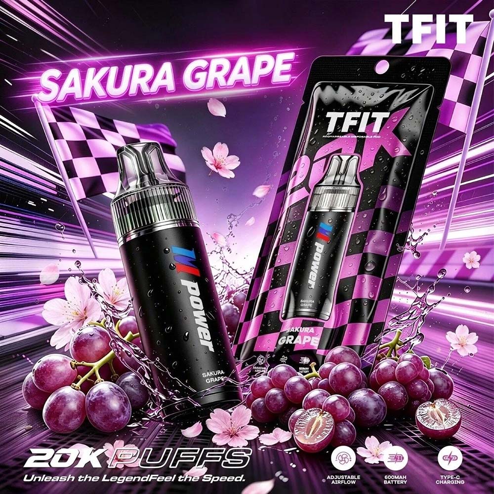 TFIT M Power 20K พอตใช้แล้วทิ้ง 20,000 คำ ปรับรูลมได้