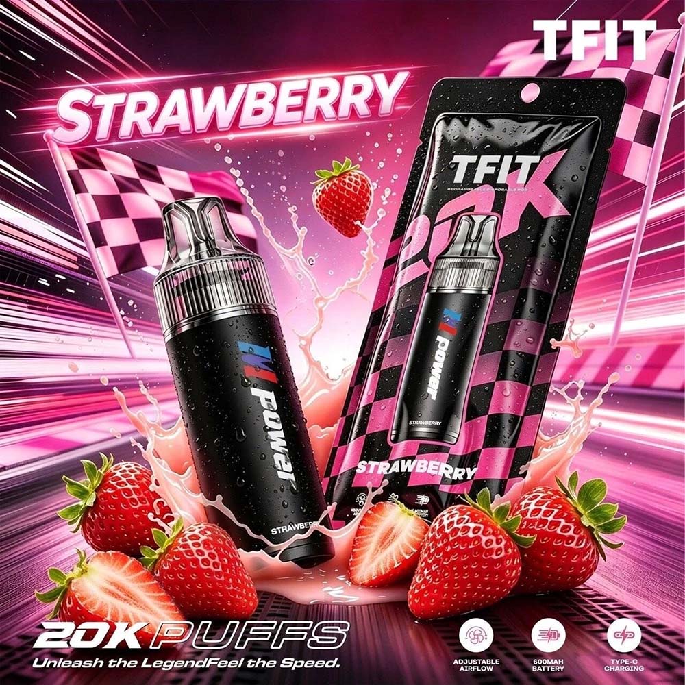 TFIT M Power 20K พอตใช้แล้วทิ้ง 20,000 คำ ปรับรูลมได้