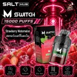 หัวพอต M Switch 15000 Puffs Strawberry Watermelon - สตรอว์เบอร์รี่แตงโม