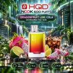 HQD Nook 600 Puffs กลิ่น Dragonfruit Lime Cola ดราก้อนฟรุต ไลม์ โคล่า