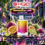 HQD Nook 600 Puffs กลิ่น Maracuja Lime มาราคูจา ไลม์