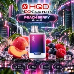 HQD Nook 600 Puffs กลิ่น Peach Berry พีช เบอร์รี