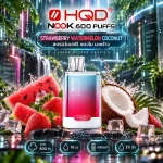 HQD Nook 600 Puffs กลิ่น Strawberry Watermelon Coconut สตรอว์เบอร์รี แตงโม มะพร้าว