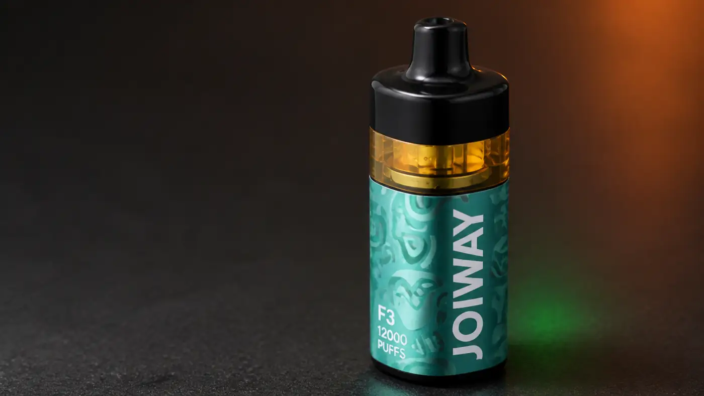 Joiway F3 12000 Puffs ดีไซน์ปากสูบและแถบแทงก์ใส